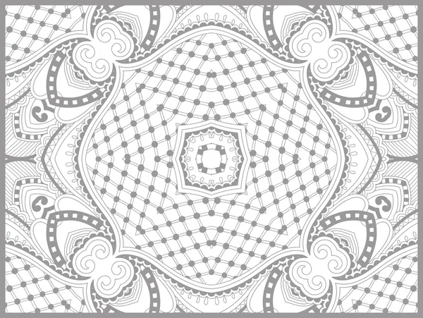 Page unique de livre de coloriage pour adultes - fleur paisley design — Image vectorielle