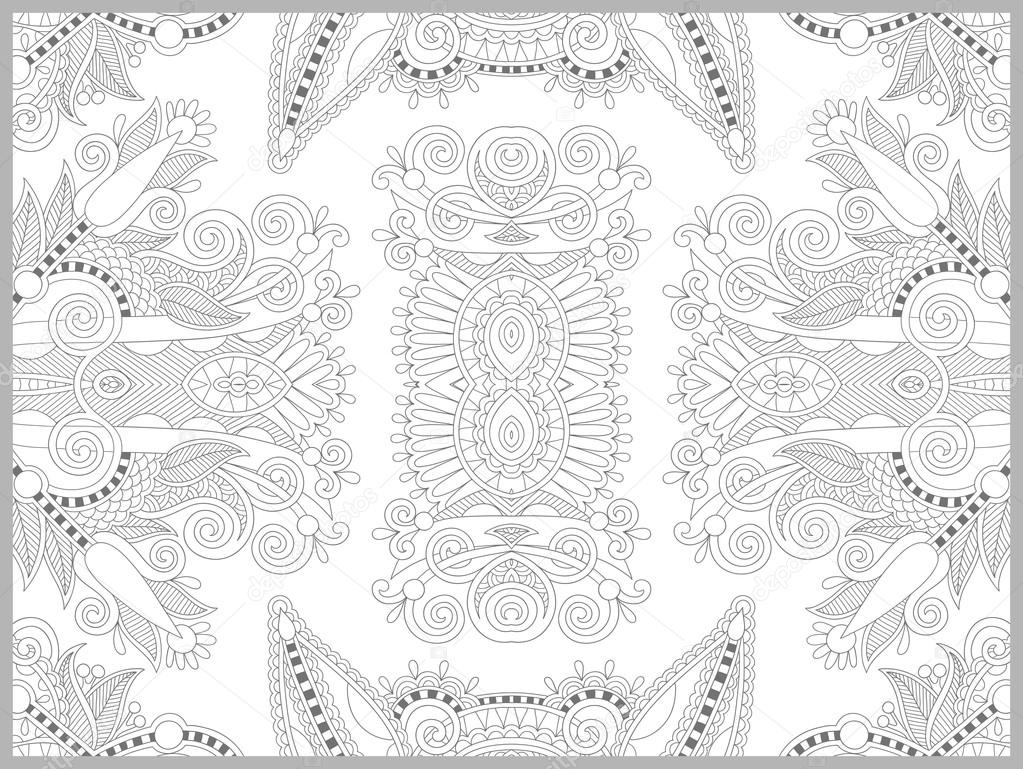 Pagina del libro unico da colorare per adulti disegno paisley fiore gioia per i bambini pi¹ grandi e adulti coloristi che amano l arte di linea e