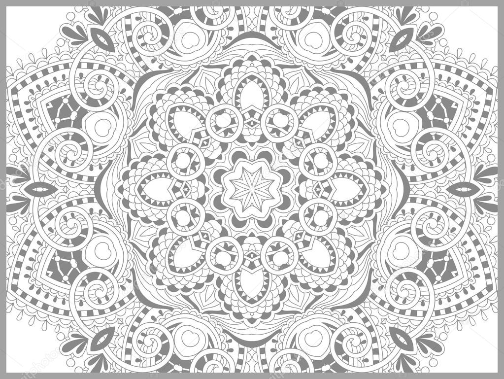 Pagina del libro unico da colorare per adulti disegno paisley fiore gioia per i bambini pi¹ grandi e adulti coloristi che amano l arte di linea e