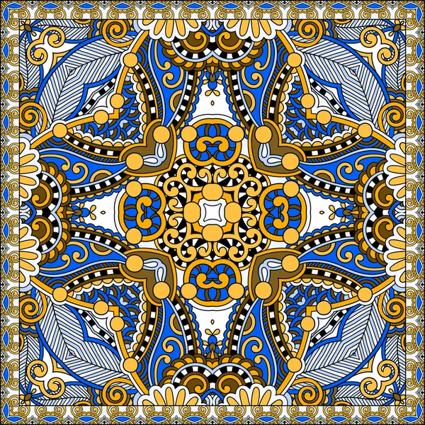 Foulard de cou en soie authentique ou motif carré de mouchoir — Image vectorielle