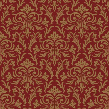 Zarif damasko duvar kağıdı. Vintage desen