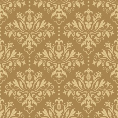 retro tarzı damask desenli antika arka plan