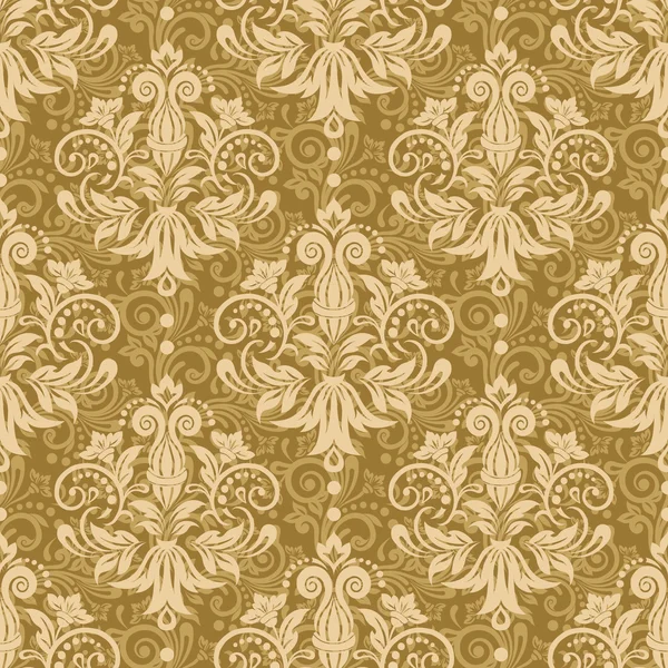 Vector damask seamless pattern background — Stock Vector