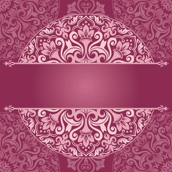 Davetiye bir vintage tarzı mor