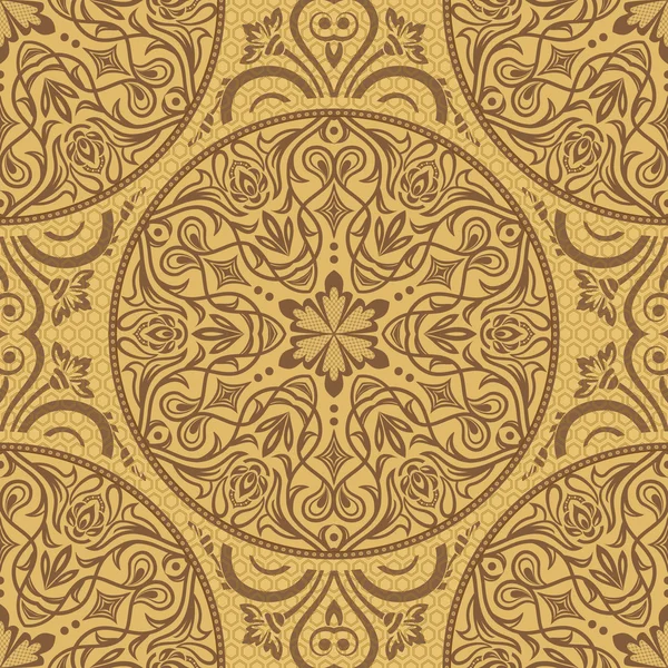 Vintage ornamental template with pattern — Stock Vector