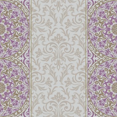 Vintage davetiyeli yuvarlak süsleme