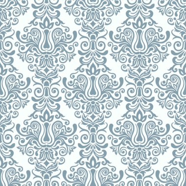 Arkaplan veya duvar kağıdı tasarımı için kusursuz damaske deseni