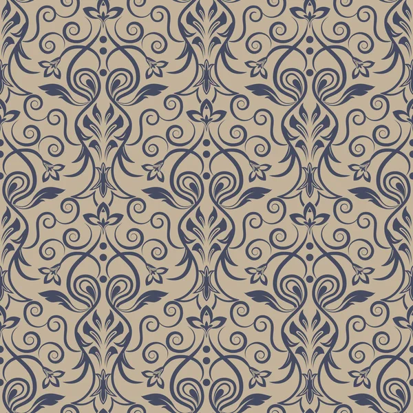 Vector damasco sin costura patrón de fondo — Archivo Imágenes Vectoriales