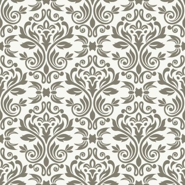 Arkaplan veya duvar kağıdı tasarımı için kusursuz damaske deseni