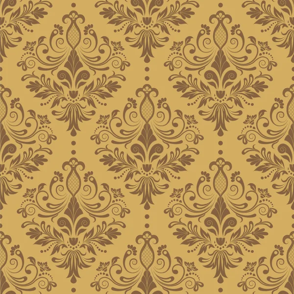 Vector damask seamless pattern background — Stock Vector