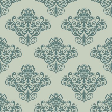 Damask vintage Kusursuz arkaplan deseni