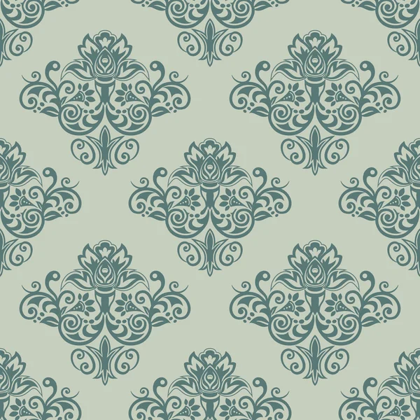 Damask vintage Seamless background Pattern — Stock Vector