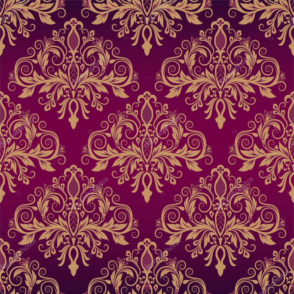 Vector Damask Seamless Pattern Background — Stock Vector © Katia25