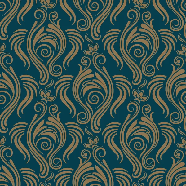 Seamless damask pattern for background or wallpaper design — Stock Vector