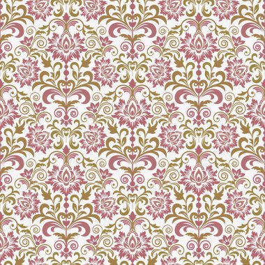 Vektör damaskesiz kalıp arkaplanı