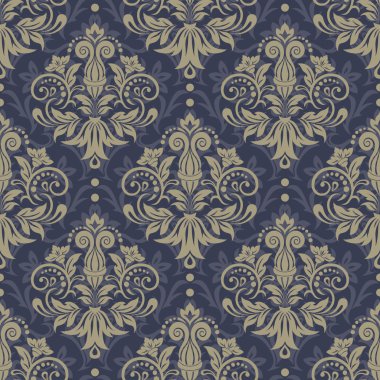 Vektör damaskesiz kalıp arkaplanı