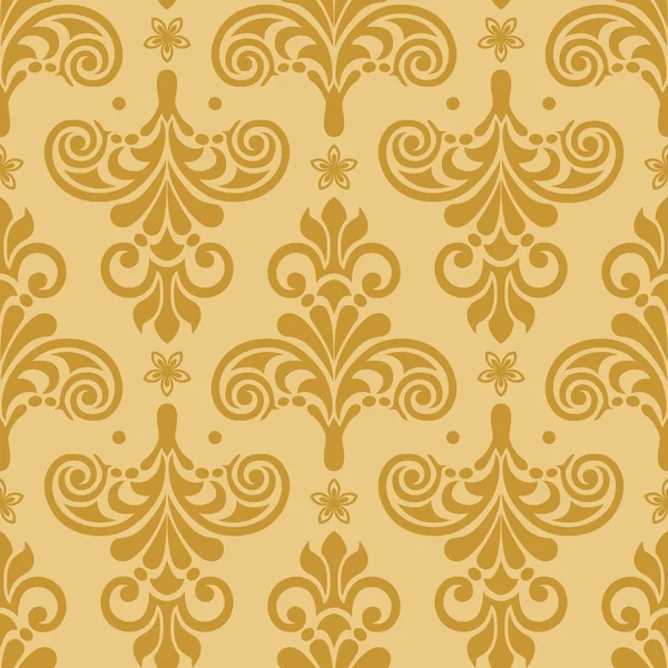 Damast vector patroon. Naadloze vintage wallpaper of achtergrond — Stockvector