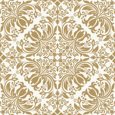Damask vintage Kusursuz arkaplan deseni