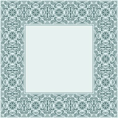 Davet vintage çerçeve sorunsuz arka plan üzerinde