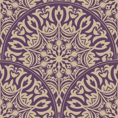 Dikişsiz vintage desen