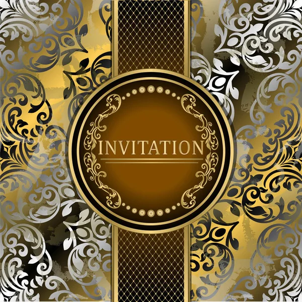 Elegant invitation cards. abstract creative backgrounds. design templates for social media. — Stock Vector