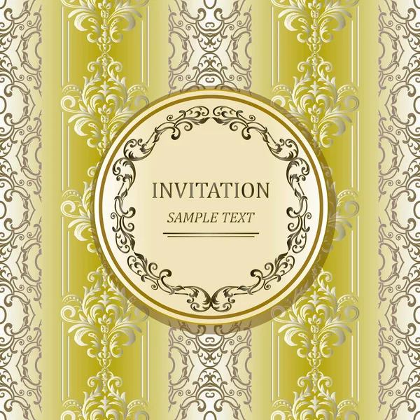 Cartões de convite elegantes. fundos criativos abstratos. modelos de design para mídias sociais. cor amarela —  Vetores de Stock