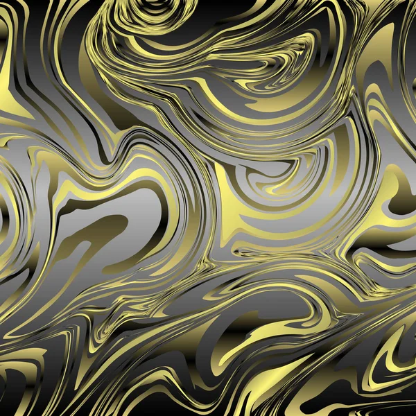 Márvány textúra design plakát prospektus vektor kép. Fekete és arany digitális papír. — Stock Vector