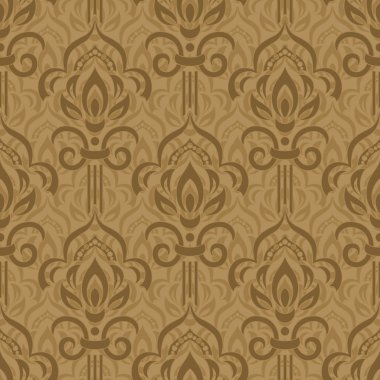 Klasik damask çiçek desenli