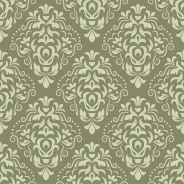 vektör damask seamless modeli öğe