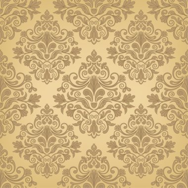 vektör damask seamless modeli öğe