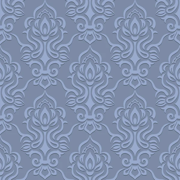 Vector damask seamless pattern background — Stock Vector