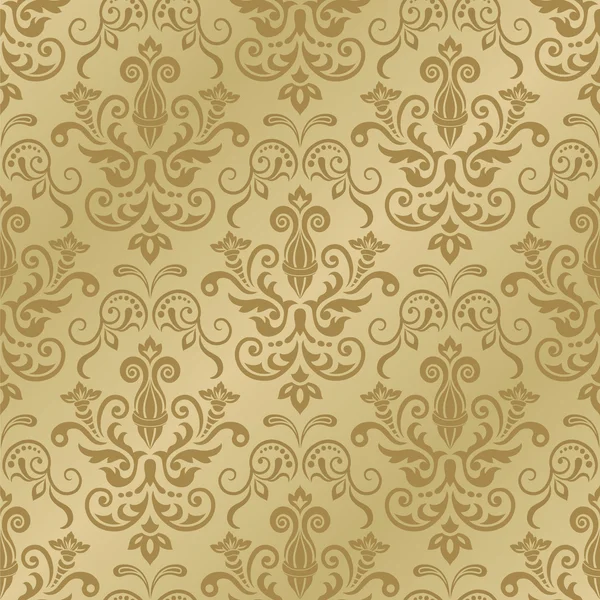 Vector damask seamless pattern background — Stock Vector