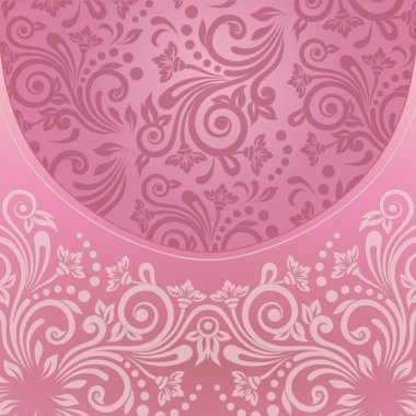 Davetiye veya tebrik kartı için çiçek deseni.