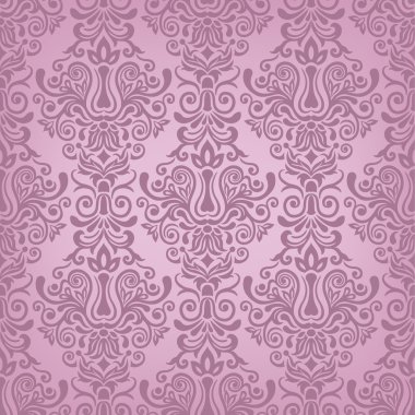 vektör. Dikişsiz damask deseni