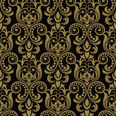 Zarif damasko duvar kağıdı. Vintage desen