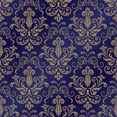 vektör damask seamless modeli öğe