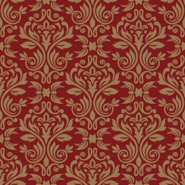 Arkaplan veya duvar kağıdı tasarımı için kusursuz damaske deseni