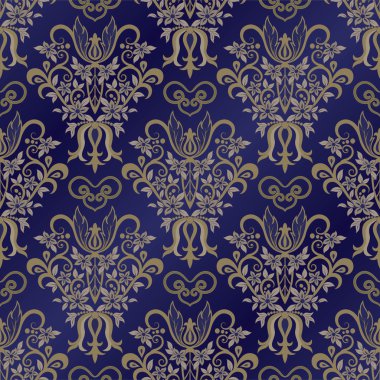 Vektör damaskesiz kalıp arkaplanı