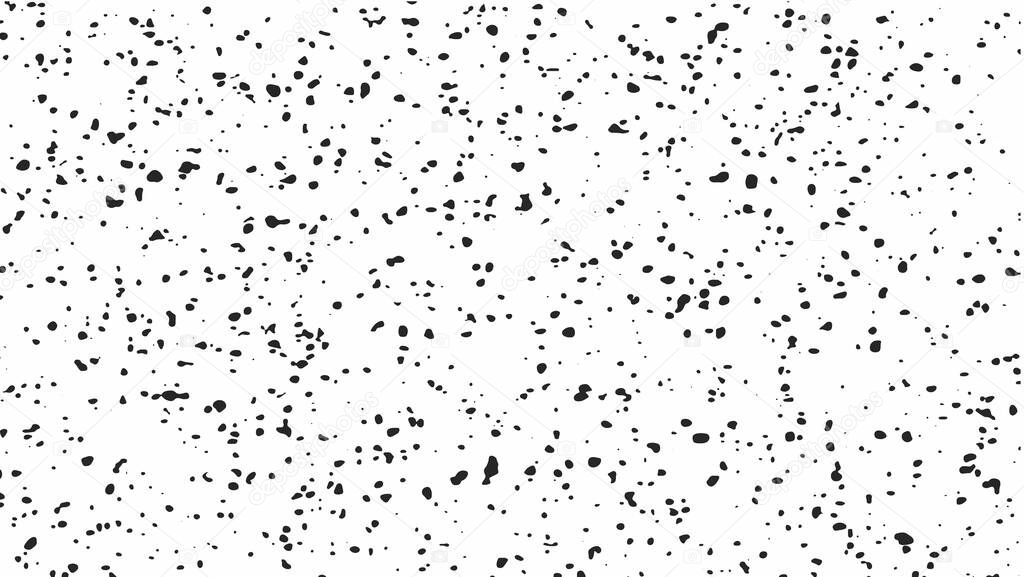 Small black spots on a white background, grunge background