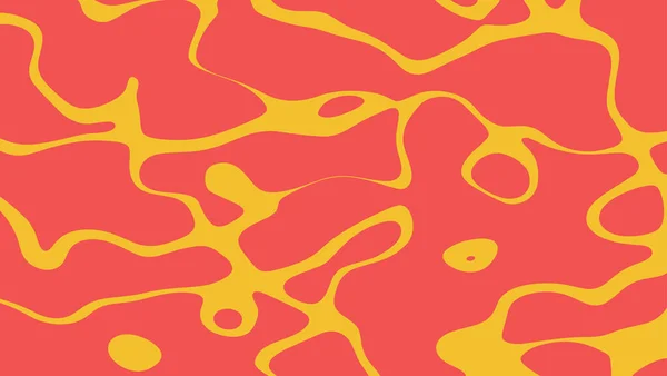 Röd varm lava eller smält metall. Vektor bakgrund illustration. — Stock vektor