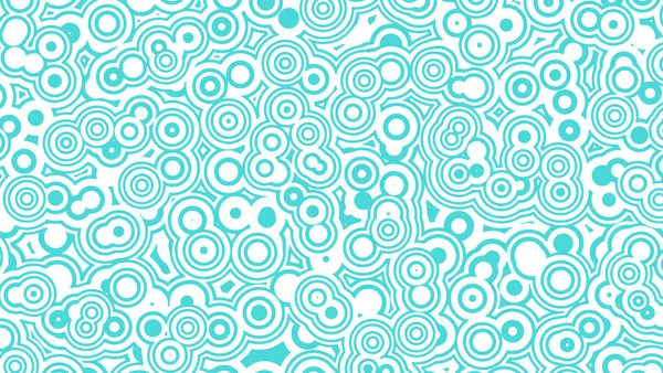Abstrakter Hintergrund aus azurblauen konzentrischen Kreisen auf weißem Hintergrund. Vektorillustration. — Stockvektor