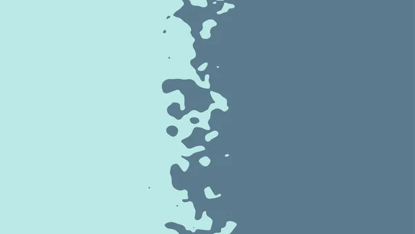 The transition from blue to grey with uneven border line, interpenetration of colors. Vector illustration — 스톡 벡터