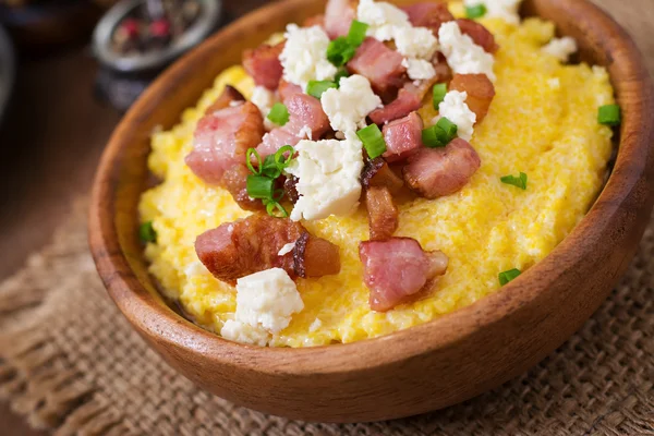 Banosh - Ukrainian Hutsul meal — Stock Photo, Image