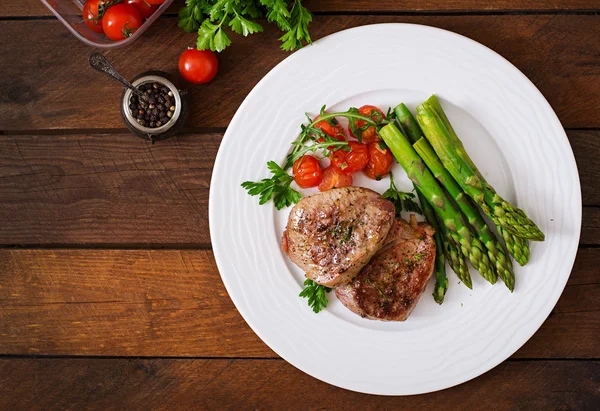 Barbecue grilled beef steak — Stock Photo, Image