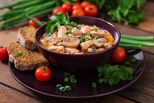 Pollo alla paprica ungherese (gulasch) — Foto Stock