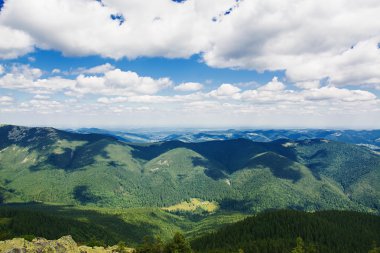 dağlarda yaz sabahı.