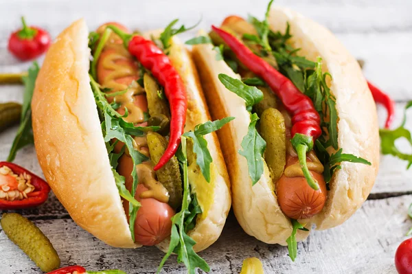 Lekkere hotdogs — Stockfoto