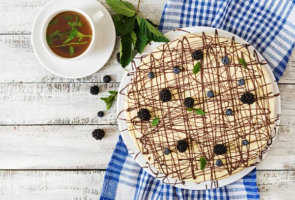 Torta al cioccolato "Latte d'uccello " — Foto Stock