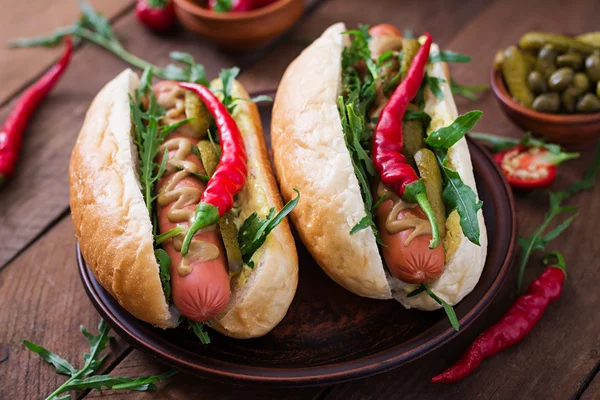 Lekkere hotdogs — Stockfoto