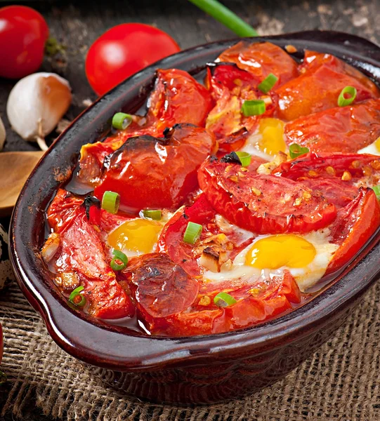 Bakade tomater med vitlök och ägg4 buruşuk doku arka tasarım kümesi. vektör çizim. eps10 — Stockfoto